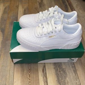 All White Puma Cali Wn’s